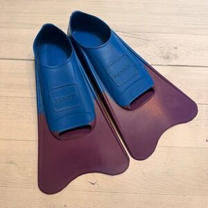 FINIS Long Floating Swim Fins Blue Purple men 1-3 women's 3-5